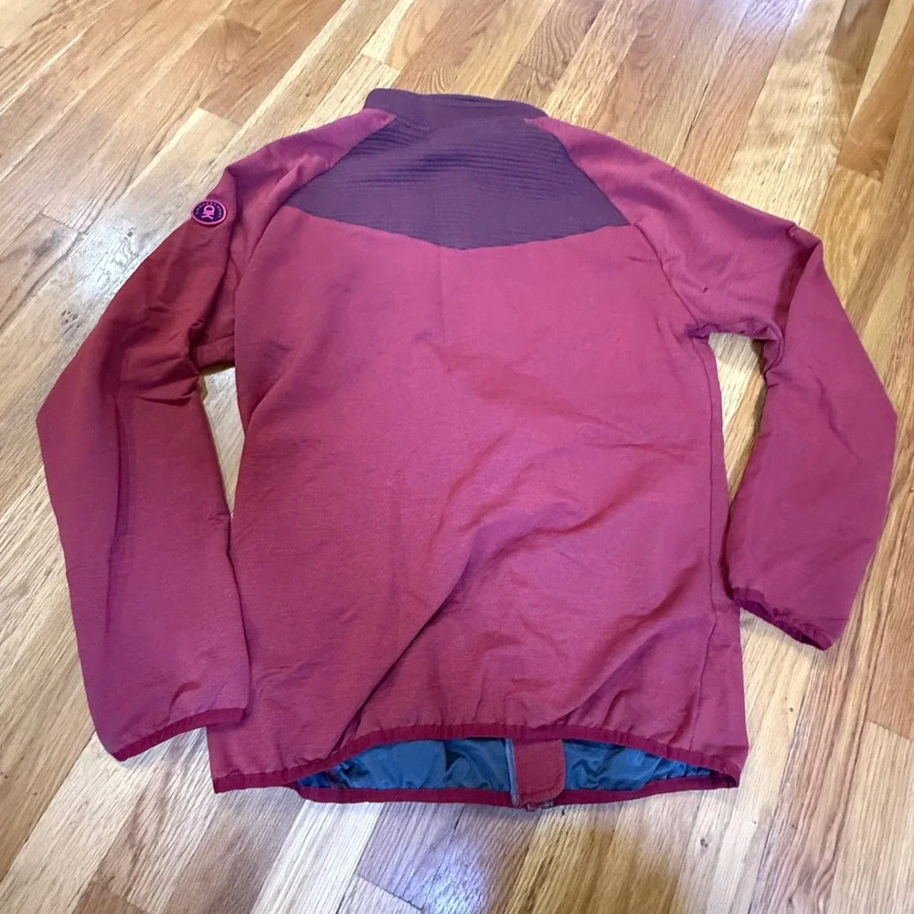 L Donkey Andy Full Zip Performance Jacket‎ Red Stretch Athletic